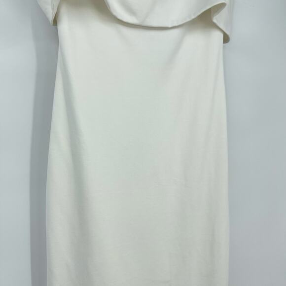 Lovers and Friends | Galleria Gown in White Off Shoulder Ponte Maxi Dress M - Picture 9 of 16